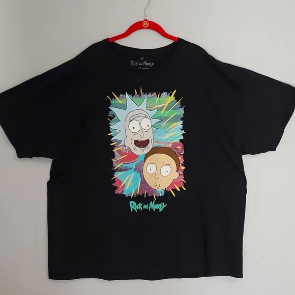 Men's 3X Black Graphic Rick and Morty T-Shirt - Picture 1 of 3